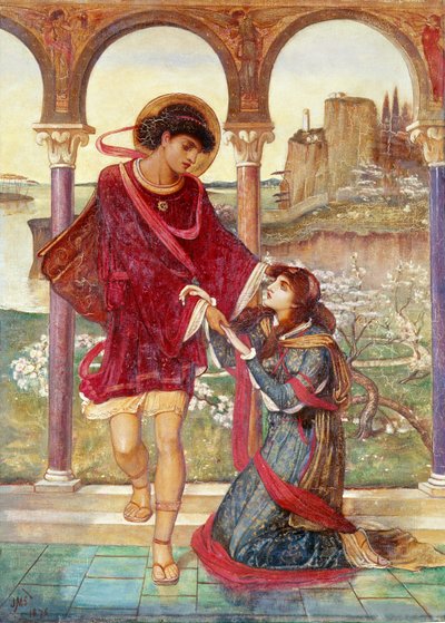 Tristan and Iseult, 1876 by John Melhuish Strudwick